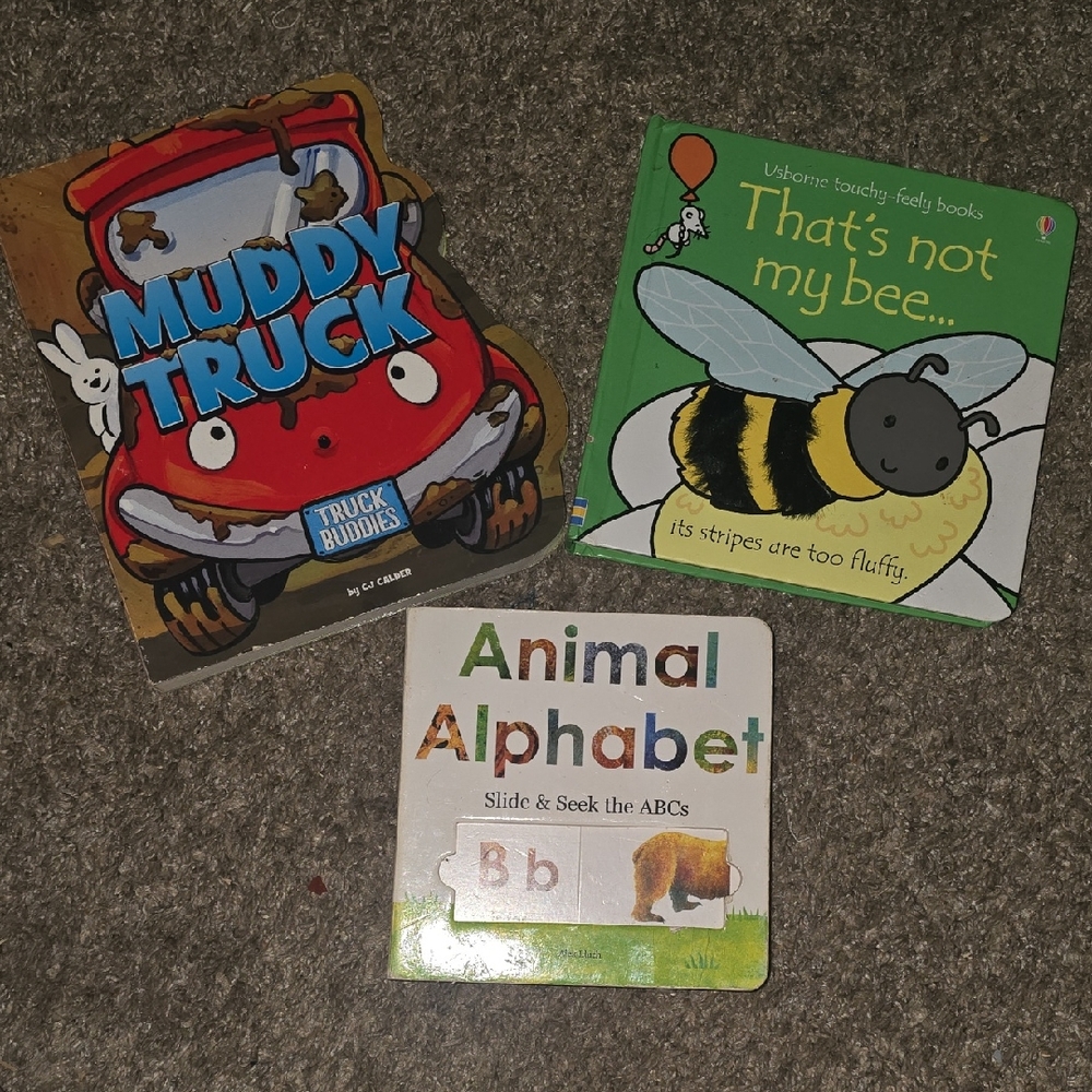 Children's Book Set - Muddy Truck, That's Not My Bee, Animal Alphabet